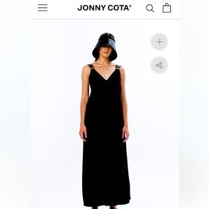 Johnny Cota leather strap dress